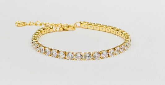 Adjustable Tennis Zircon Bracelet With Box