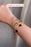 Cartier Nail Bangle With Golden & Black Clover Bracelet Stack Trio set
