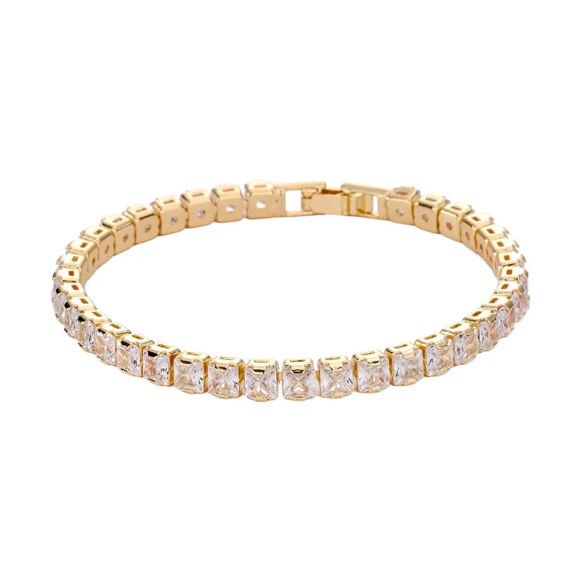 Zircon Tennis Bracelet With Led Light Box