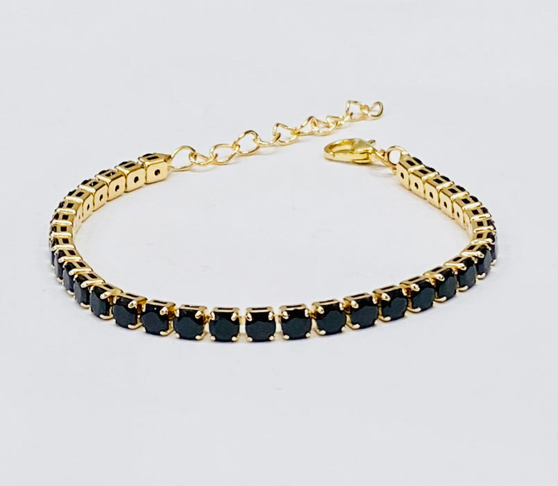 Adjustable Zircon Tennis Bracelet With Led Box