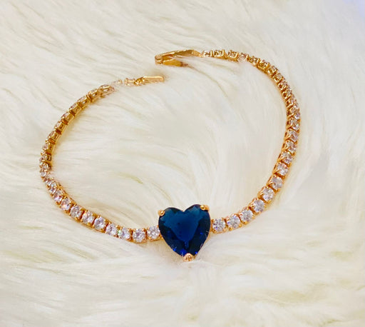Heart Tennis Bracelet