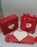 Red Heart Jewelry Set Box