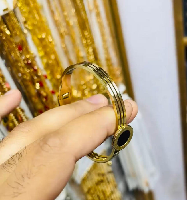 18k Duo BV Black & Golden Bangle