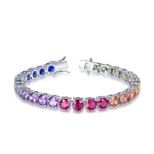 Multi Tennis Zircon Bracelet With Box