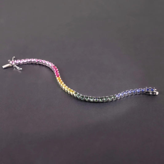 Multi Tennis Zircon Bracelet With Box