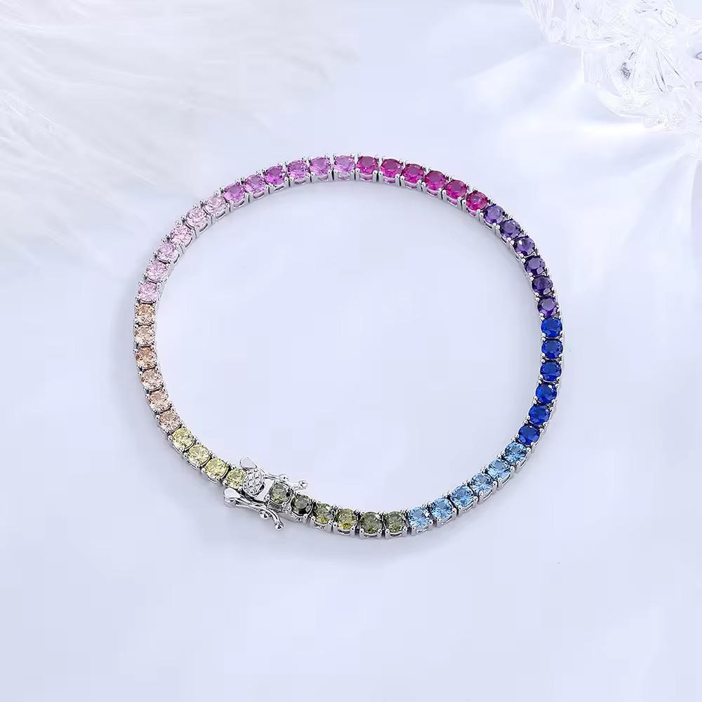 Multi Tennis Zircon Bracelet With Box