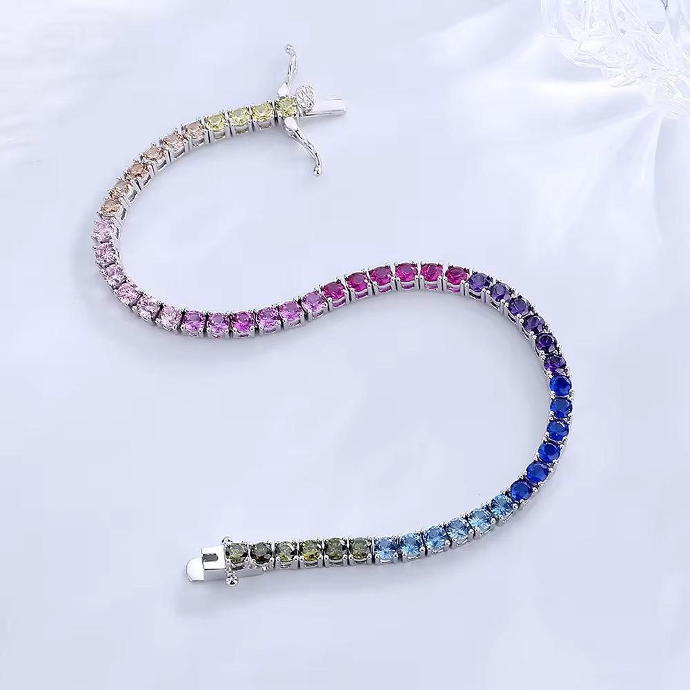 Multi Tennis Zircon Bracelet With Box