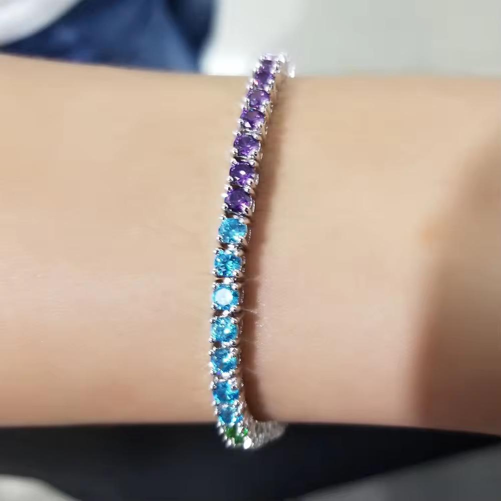 Multi Tennis Zircon Bracelet With Box