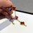 CLOVER 5 MOTIFS RED AGATE BRACELET