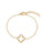 Hollow Clover Studded Bracelet