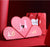 Red Heart Jewelry Set Box