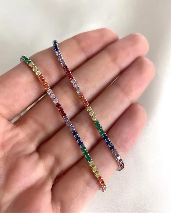 Multi Tennis Zircon Bracelet