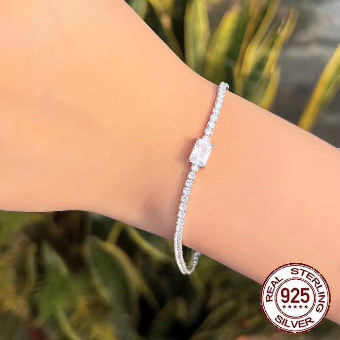 Diamond Tennis Bracelet With Led Box