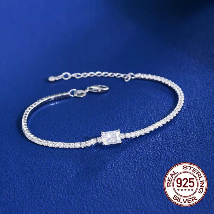 Diamond Tennis Bracelet With Led Box