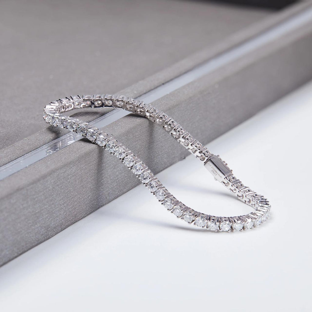 Zircon Tennis Bracelet With Led Light Box