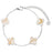 White-Gold Clover Armband | 18K