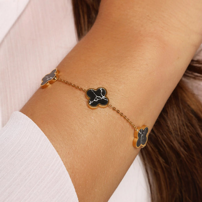 Clover Marmor Bracelet| 18K