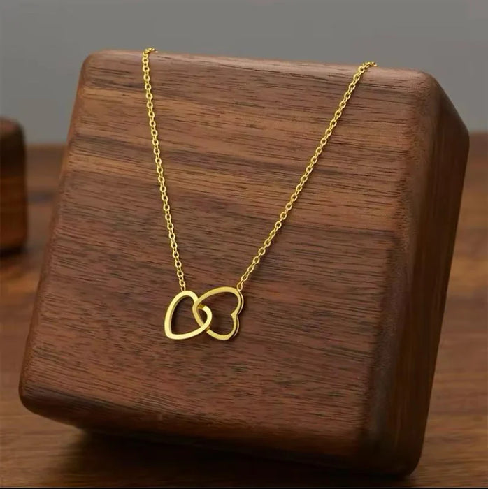 Double Heart Necklace
