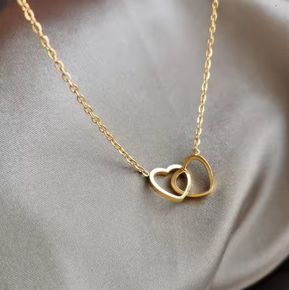Double Heart Necklace