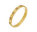 Hollow Four Leaf Clover Rhinestone Bangle