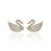 Iconic White Swan Studs