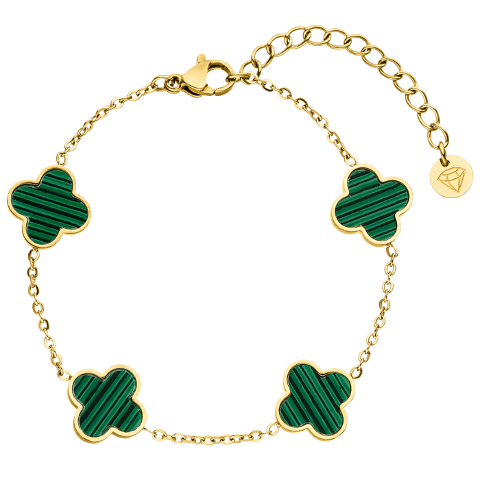 Green Clover Bracelet| 18K