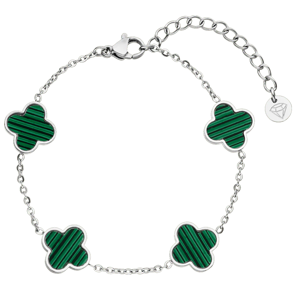 Green Clover Bracelet| 18K