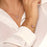 Rosa Perlmutt Clover Armband | 18K vergoldet